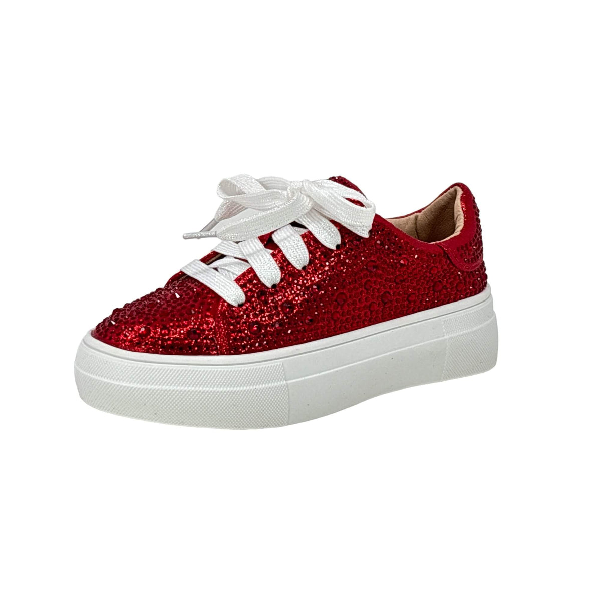 Little Girl&#39;s Rhinestone lace up tennis shoe dance shoes flat shoes red shoes lace up shoes rhinestone shoes for kids