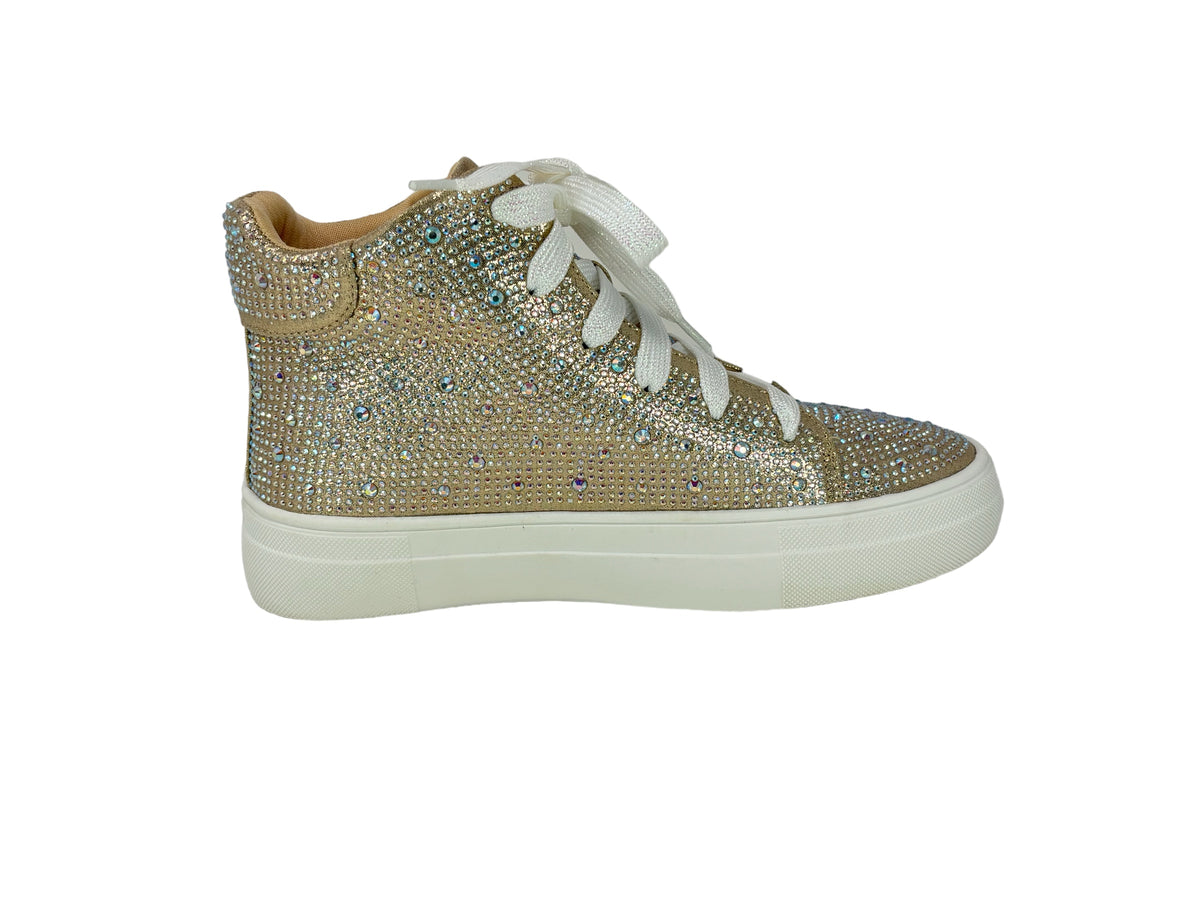 gold sneakers women