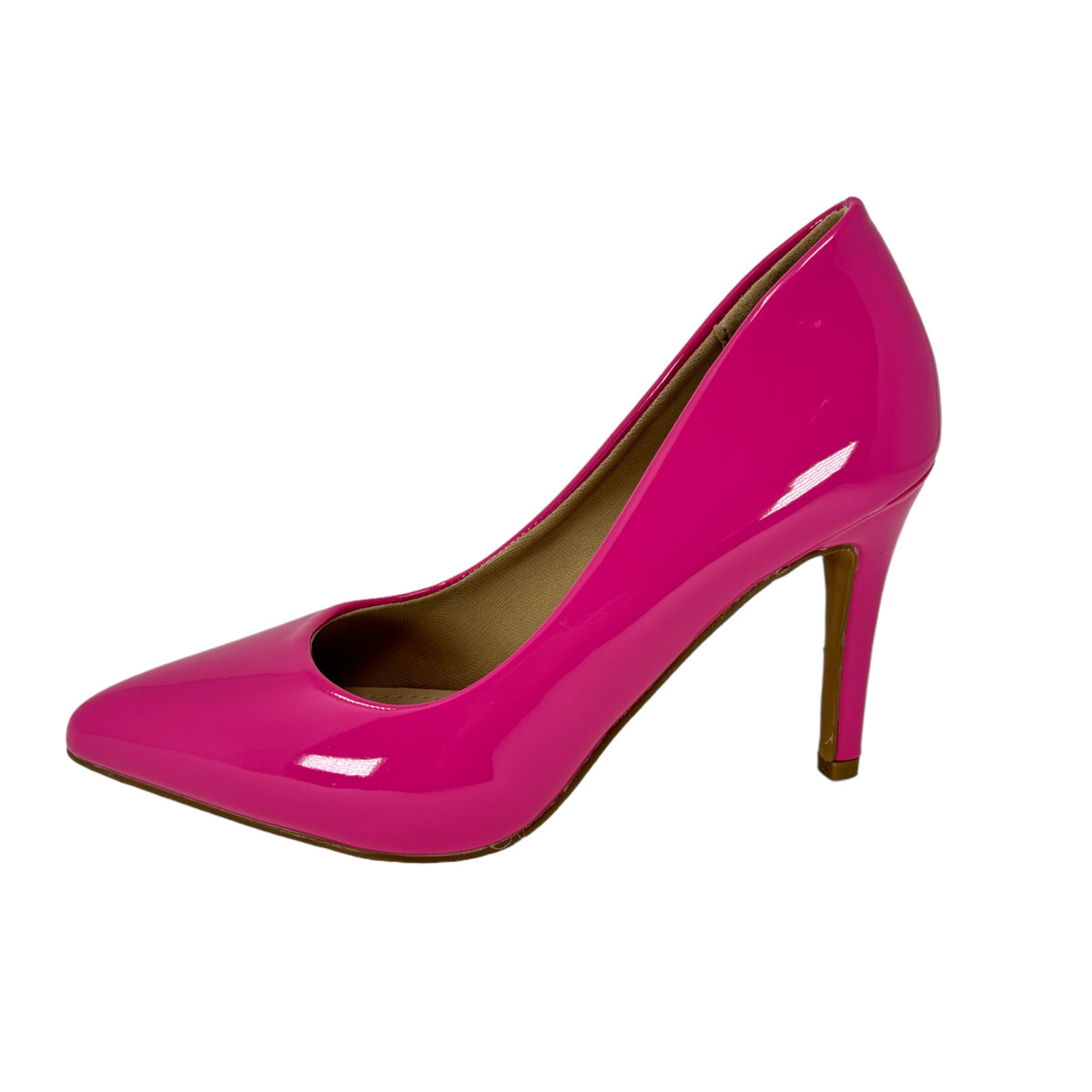 women&#39;s shoes on sale Fuchsia Pink Pat 4 inch Heel stiletto pumps 