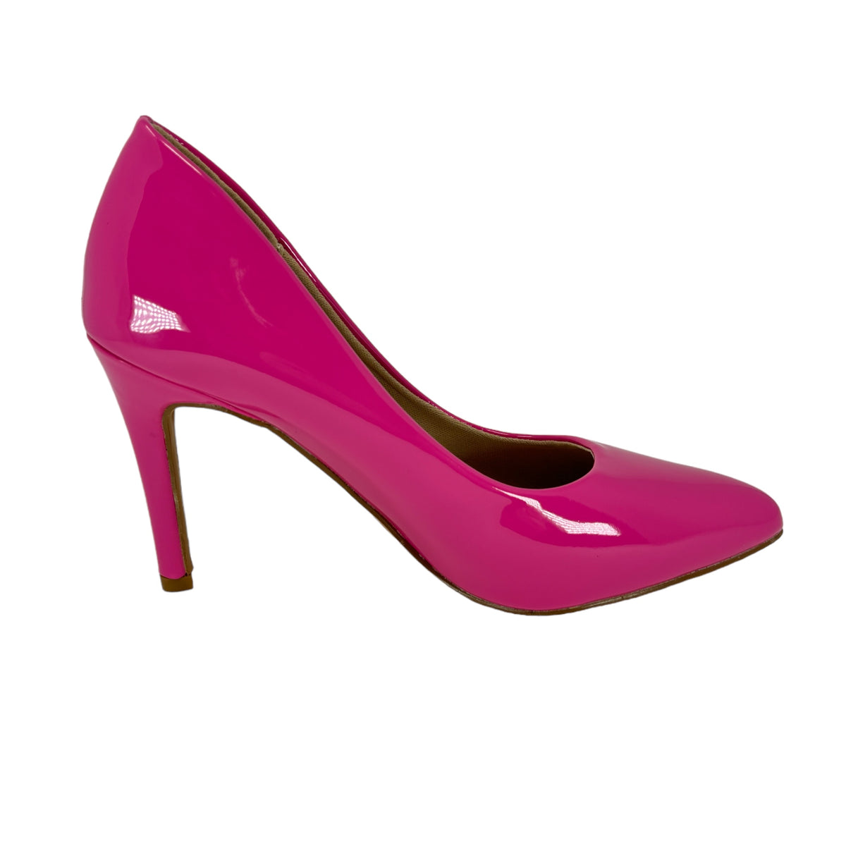 women&#39;s shoes on sale Fuchsia Pink Pat 4 inch Heel stiletto pumps 