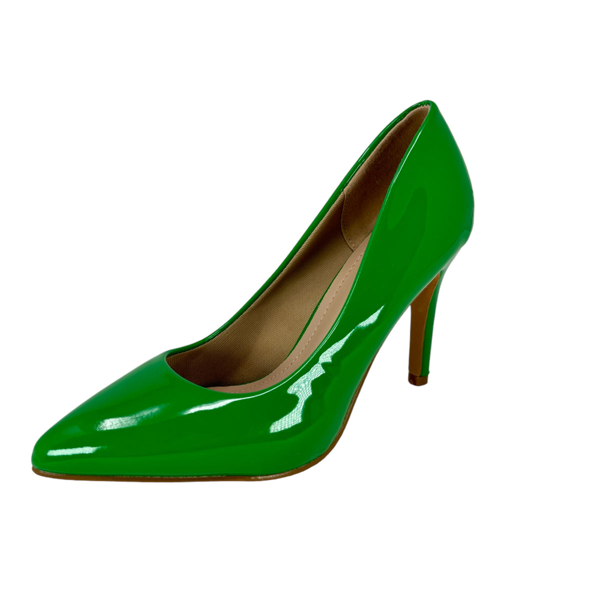 women&#39;s shoes on sale Green Pat 4 inch Heel stiletto pumps 