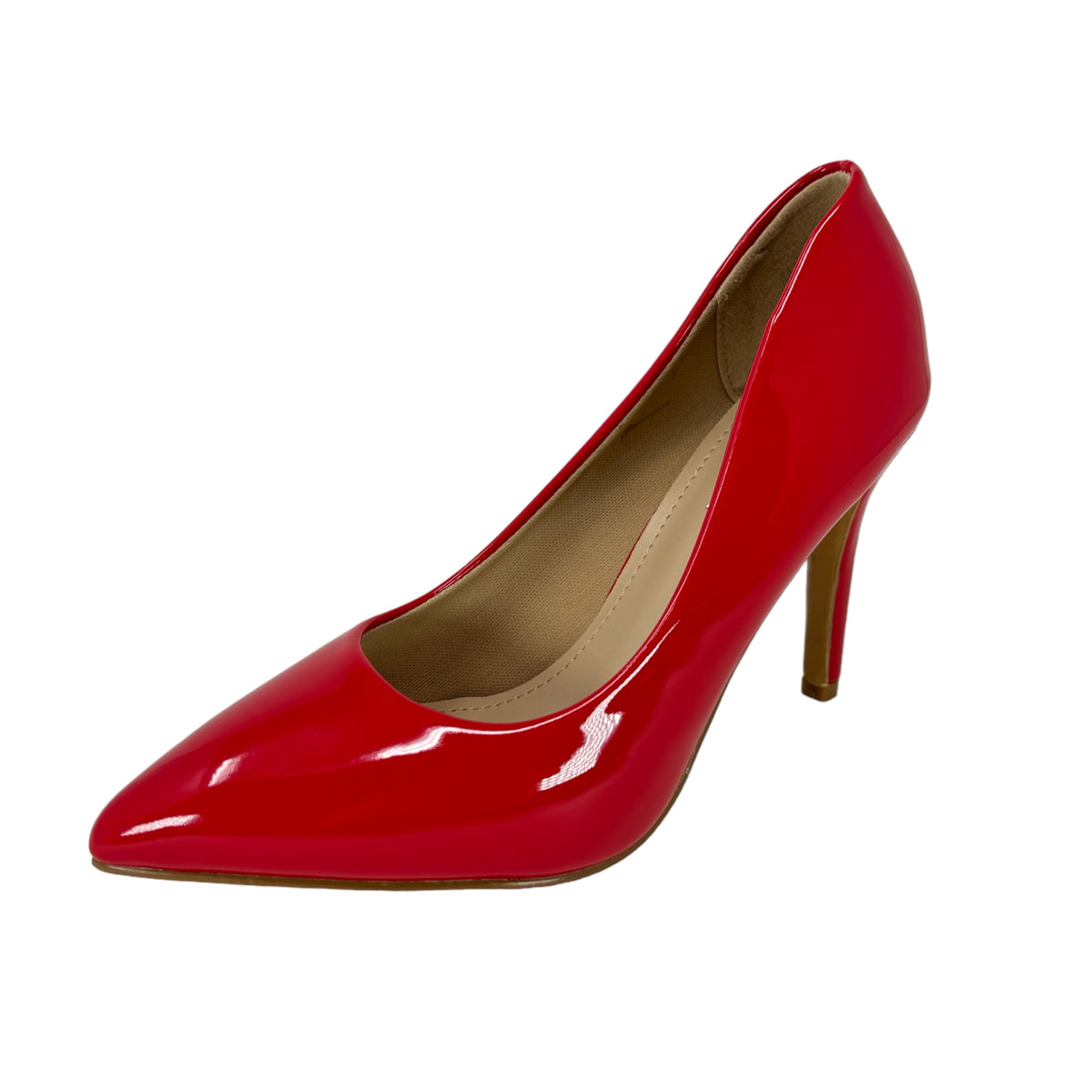 women&#39;s shoes on sale Red Pat 4 inch Heel stiletto pumps 