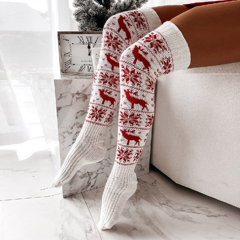 Winter Christmas Warm Knitted Women Stocking