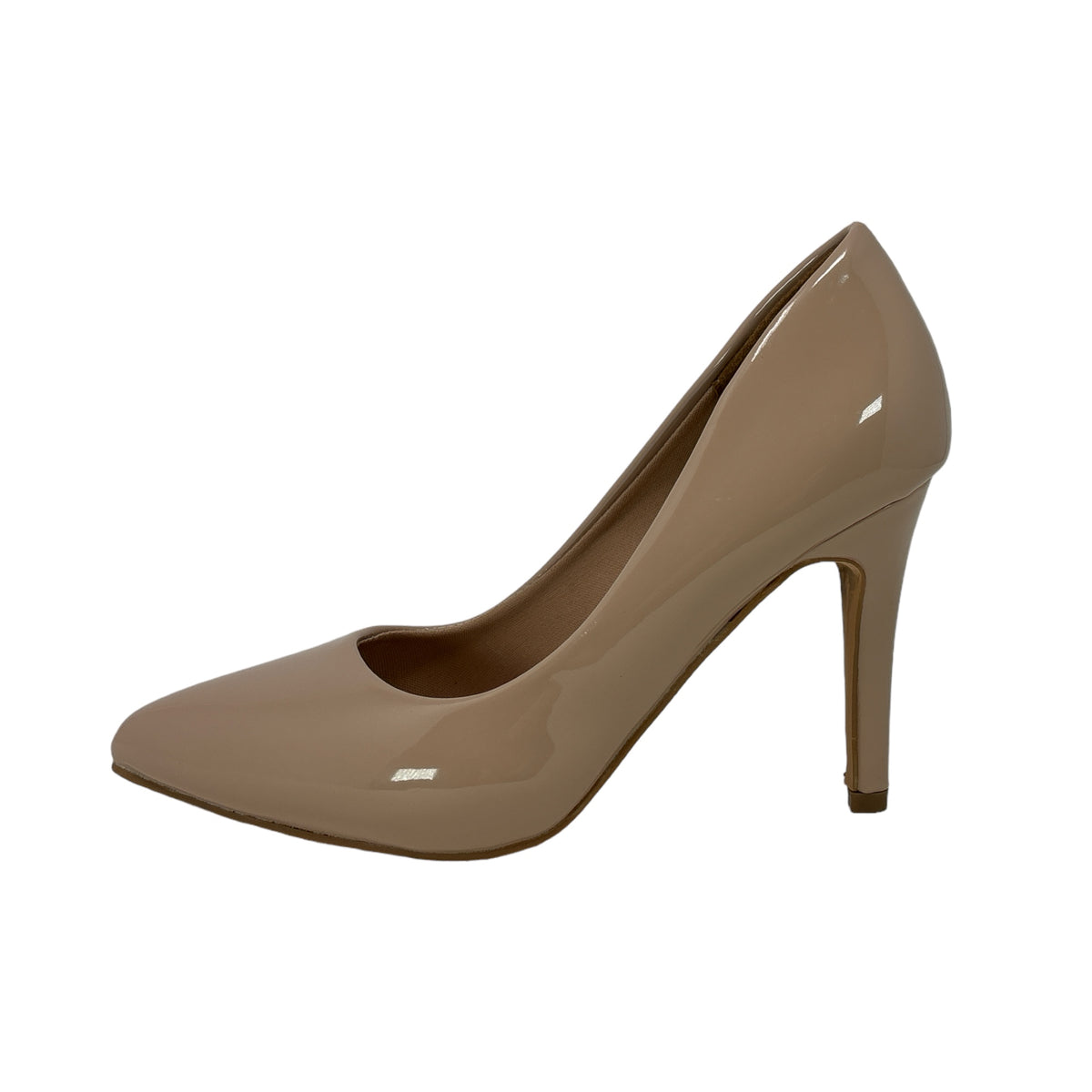 women&#39;s shoes on sale Nude Patent 4 inch Heel stiletto pumps 