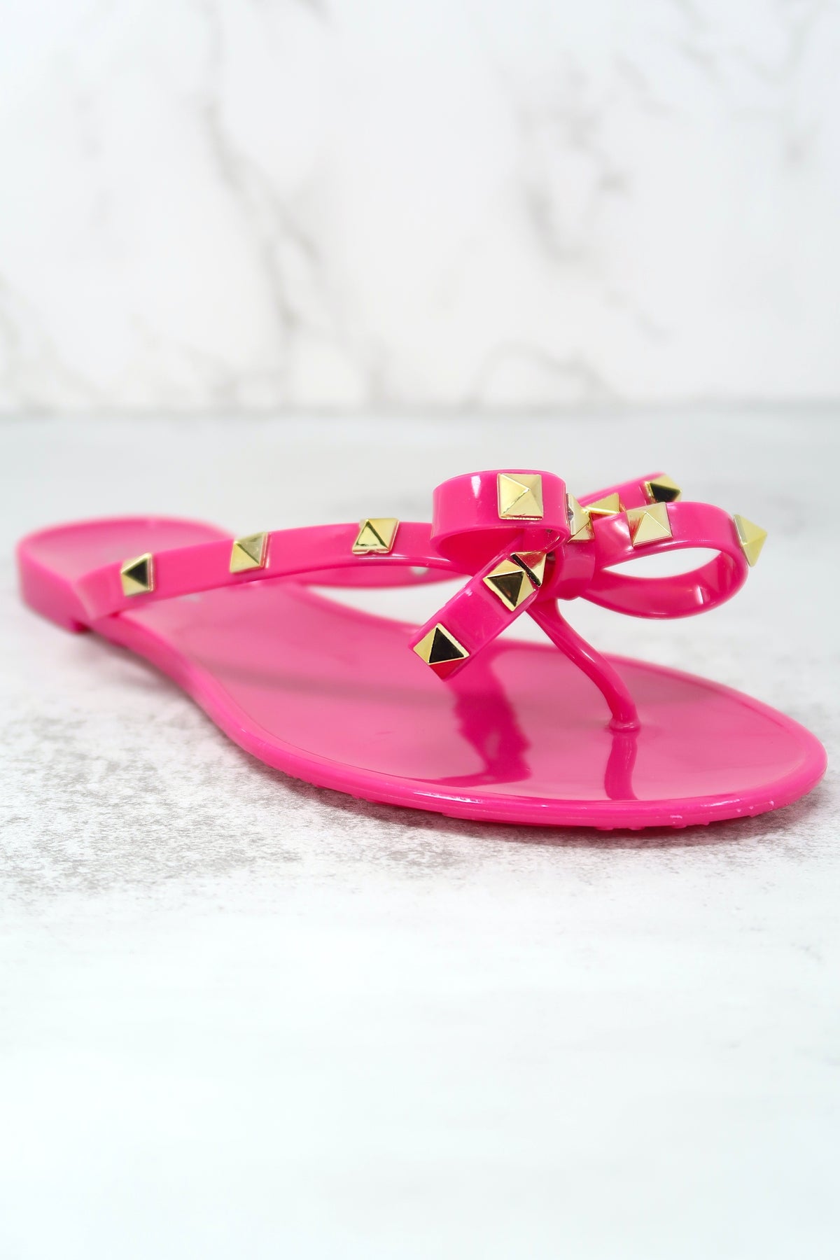 Pink thong sandals