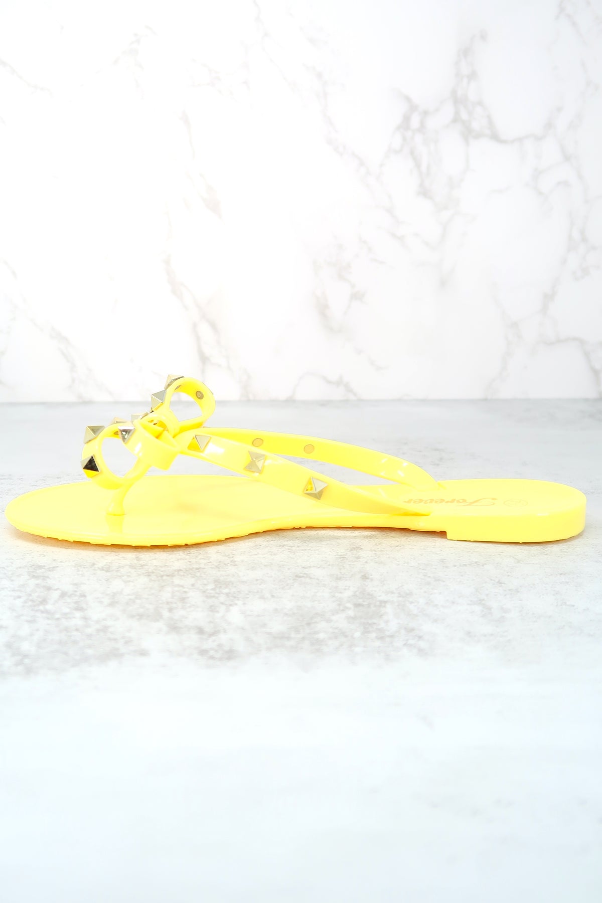 yellow thong sandals