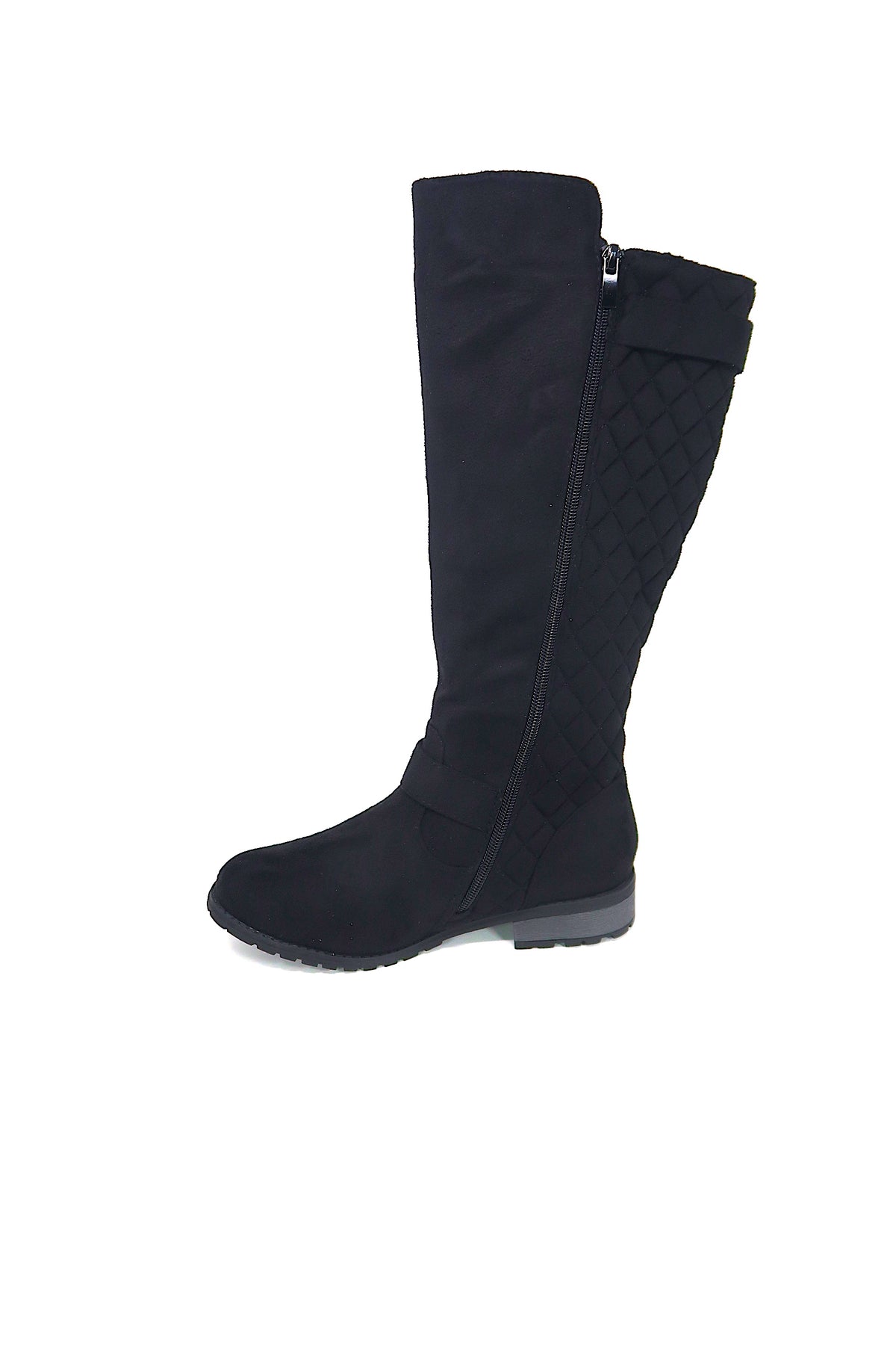 Women&#39;s Knee High Quilted Style Riding Boots